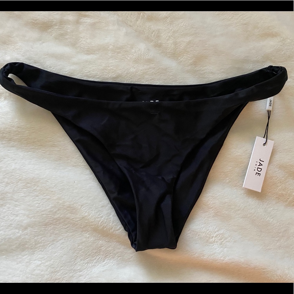 Jade Swim High-Cut Bikini Bottom NWT